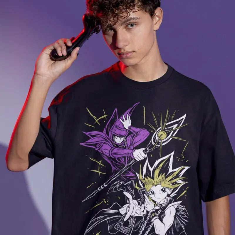 Unisex t-shirt Yu-Gi-Oh! Anime Black Yu-Gi-Oh Anime Manga Tshirt Tee ALL SIZES Hoodie, Sweatshirt | RetroVerseTees.com
