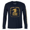United States Postal Service Eagle Logo Long Sleeve T-Shirt - Navy Blue Hoodie, Sweatshirt | RetroVerseTees.com