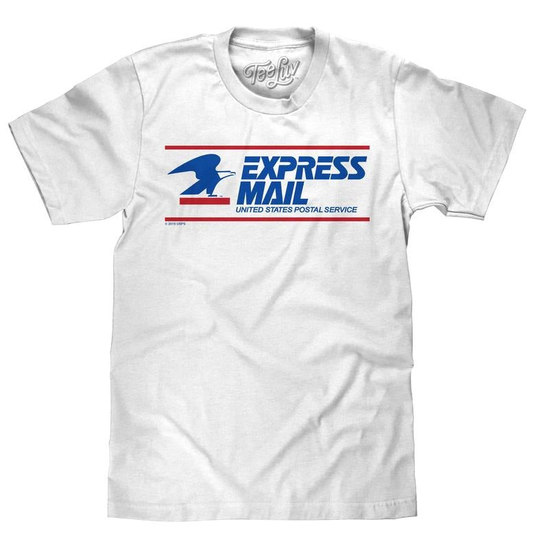 United States Postal Service Express Mail T-Shirt - White Hoodie, Sweatshirt | RetroVerseTees.com