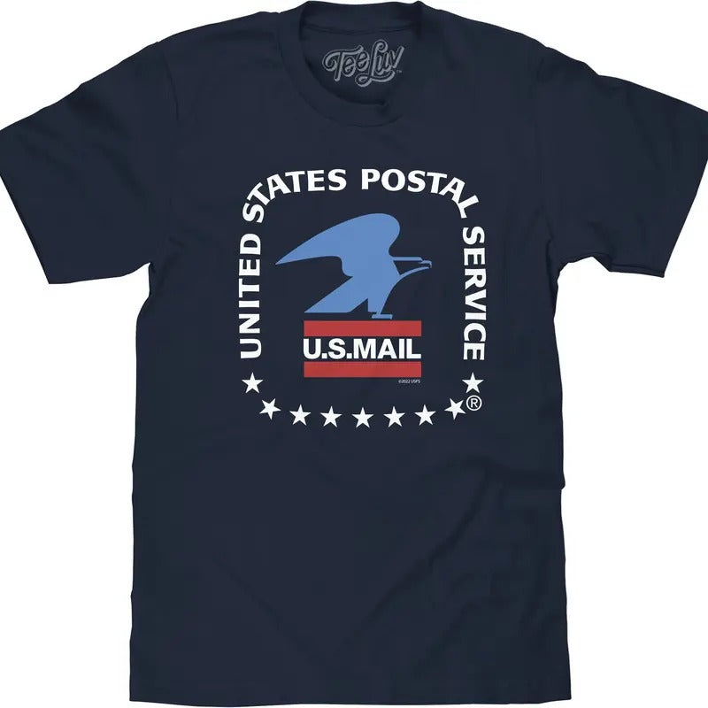 United States Postal Service U.S. Mail Eagle T-Shirt - Navy Hoodie, Sweatshirt | RetroVerseTees.com