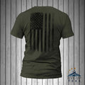 United States of America Distressed Black Vertical USA Flag T-Shirt Casual Crewneck Hoodie, Sweatshirt | RetroVerseTees.com