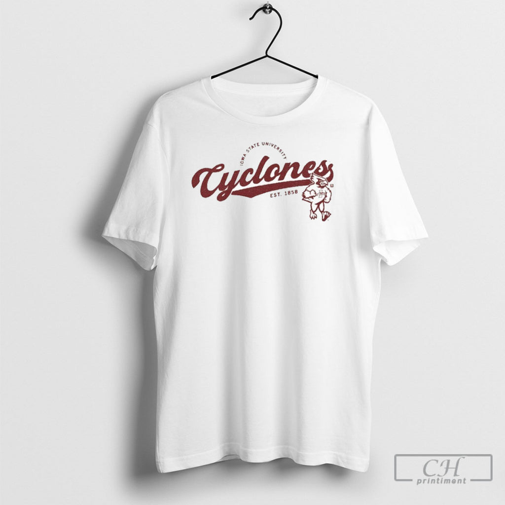 University Of Iowa State Cyclones Script Logo Shirt Tee