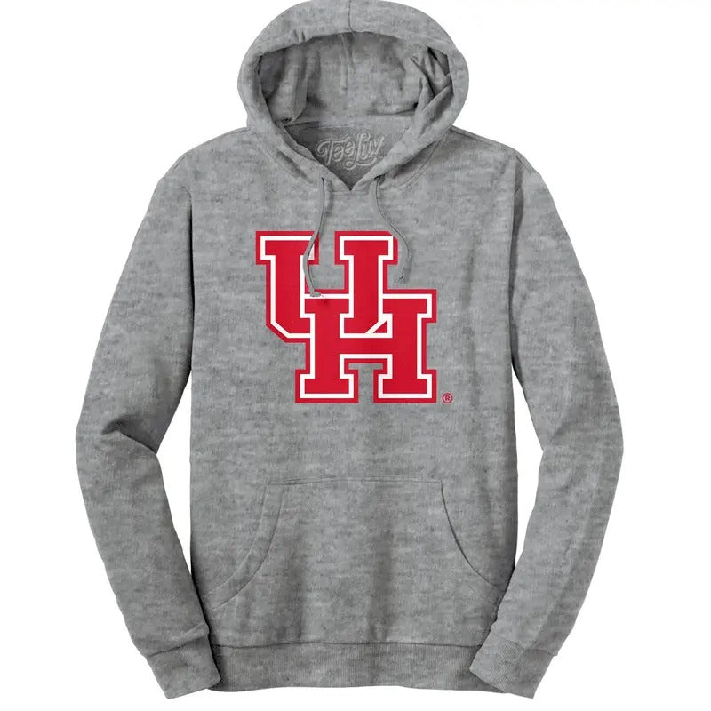 University of Houston Hooded Sweatshirt - Gray T-Shirts, Hoodie | RetroVerseTees.com