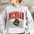University of Michigan NCAA Vintage Sweatshirt Vintage Michigan Inspire Uplift Sweater Sweatshirt Top Womenswear Menswear...