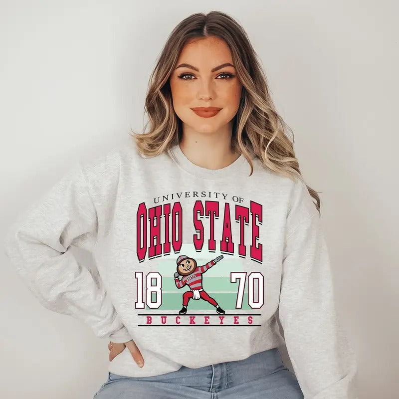 University of Ohio State Vintage Football Sweatshirt T-Shirts, Hoodie | RetroVerseTees.com