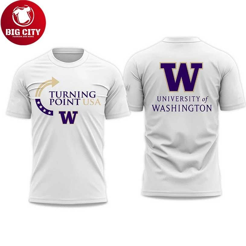 University of Washington Turning Point USA 2025 Two Sided Shirt