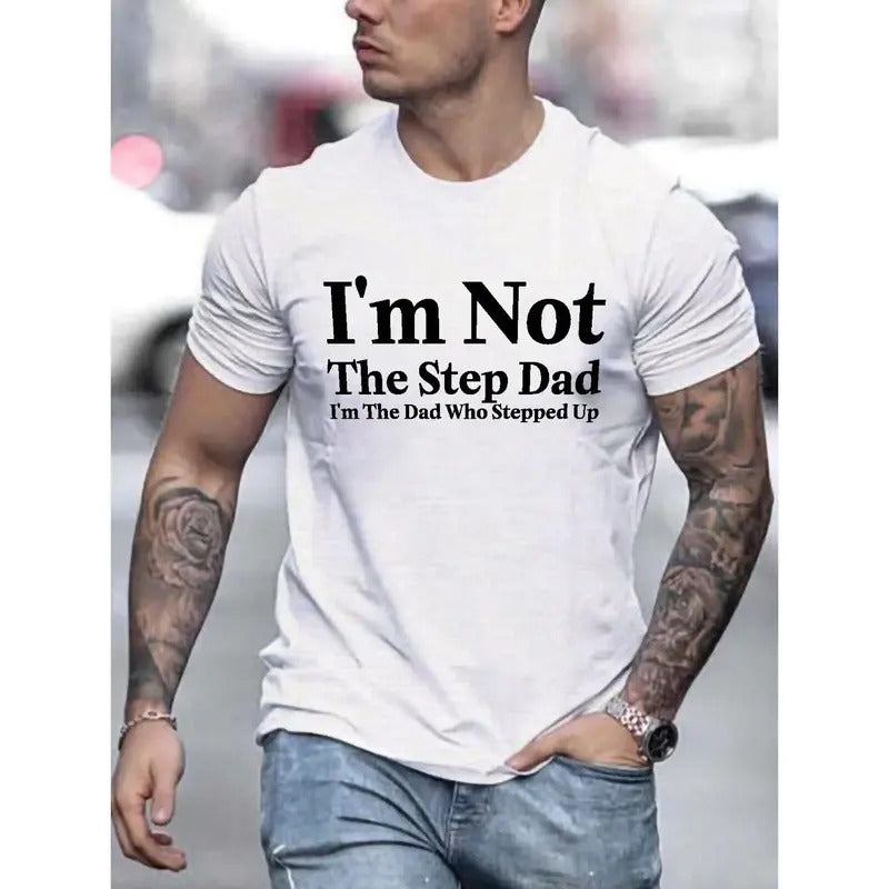 Unleash Your Inner Hero Dad - Bold Graphic Print T-Shirt for Men