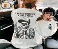 [Up To 5XL] Beer Shirt, Skeleton Beer Shirt, Funny Beer Shirt, Gift for Her, Gift for Him, Trendy Graphic Beer Shirt,...