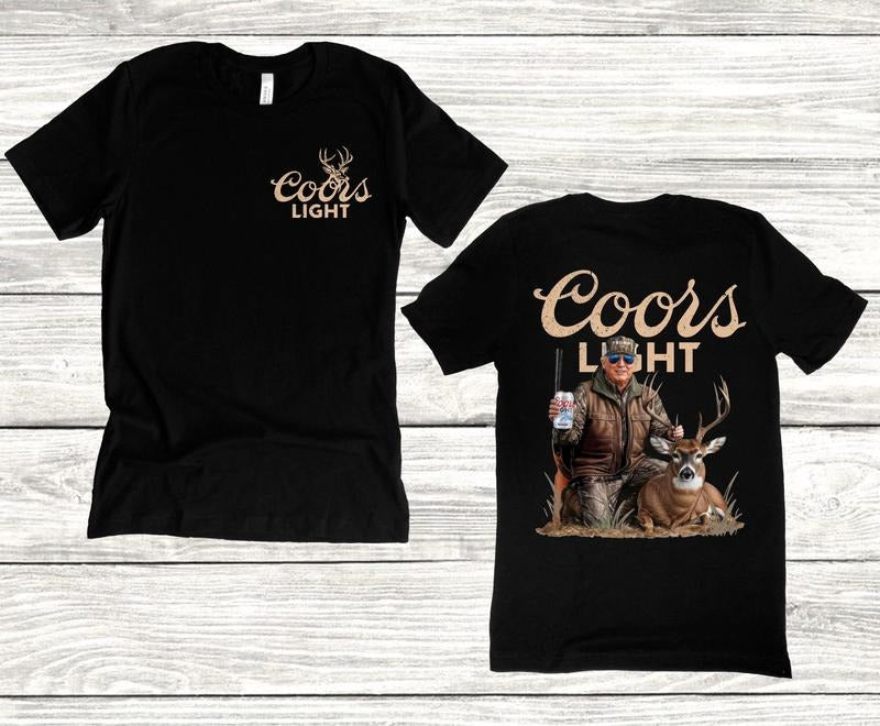 [Up To 5XL] Hunting Trump Beer Tee Hoodie, Sweatshirt | RetroVerseTees.com