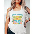 Uplifting Vest: Spread Good Energy with WB shield Beach - TNF Print Encouraging WB shield Carefree Lifestyle Pocket...