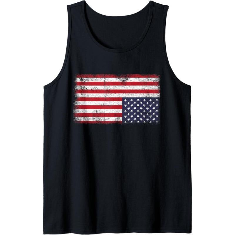 Upside Down American Flag Distress United States USA Tank Top made in USA T-Shirts, Hoodie, Sweatshirt | RetroVerseTees.com