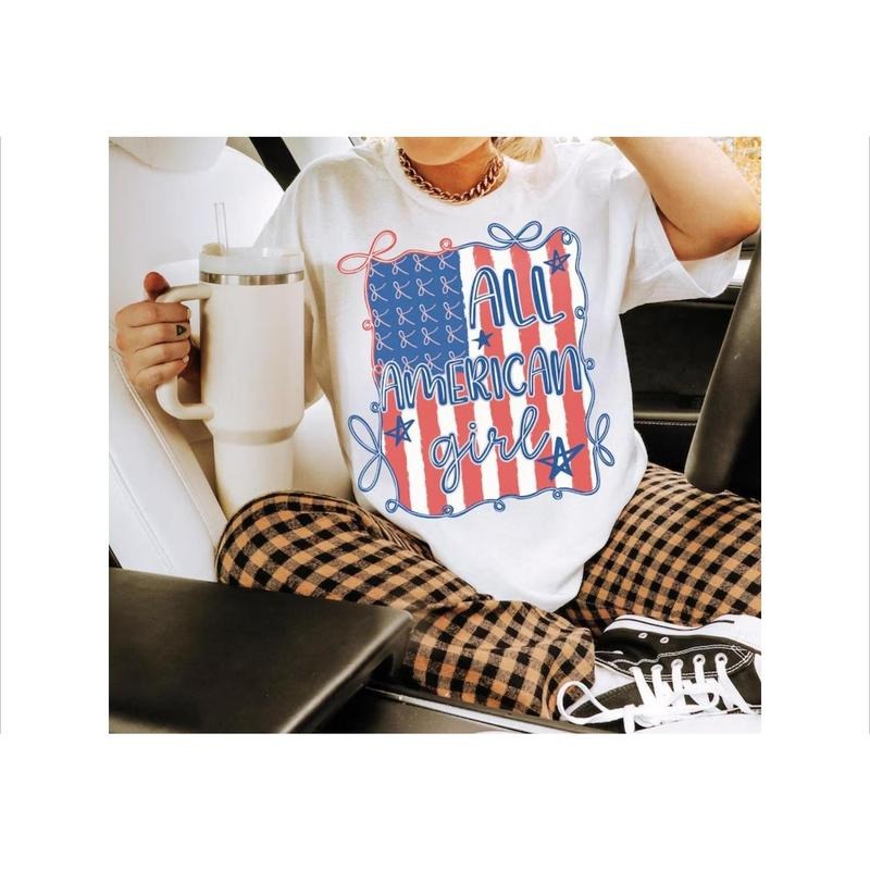 Urban - style Patriotic Tee: Stand Out with WB shield Cool Gunpla brand Effortless American