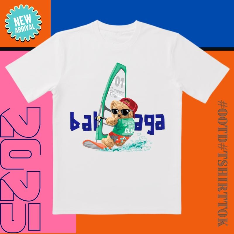 Summer Wave Champion! Teddy Bear Sailor Tee |   3D Cut & UV-Protective |   Beach Vacay/Urban Chic Must-Have Hoodie,...