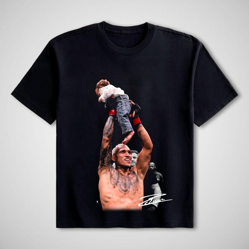 VINTAGE CHARLES OLIVEIRA TEE, Charles Oliveira UFC MMA Champion Mens Graphic Tees, UFC T-shirt, Fighter Tee, MMA Shirt,...