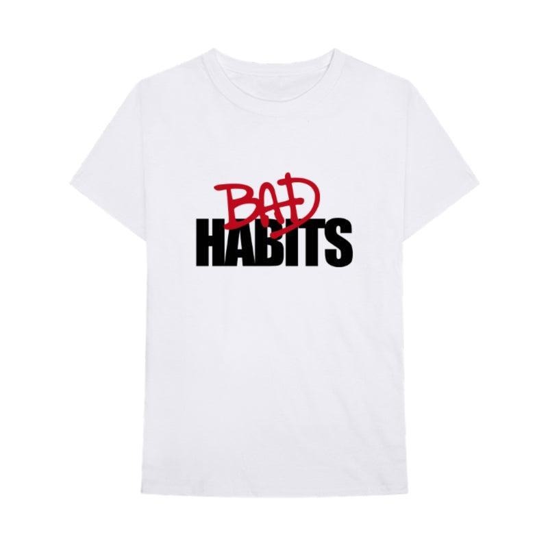 VLONE Nav Bad Habits Drip Tee White (NAV-T001-WHITE) 2019 Men's Size S-XL Hoodie, Sweatshirt | RetroVerseTees.com