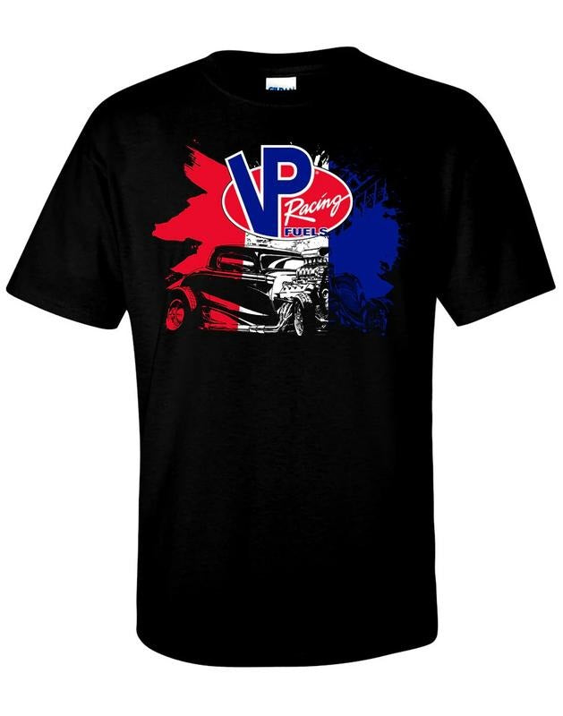 VP Racing Patriotic T-Shirt - Vintage Hot Rod Muscle Car Graphic Tee  for Car Enthusiasts Men's Cotton Tee - Old School...