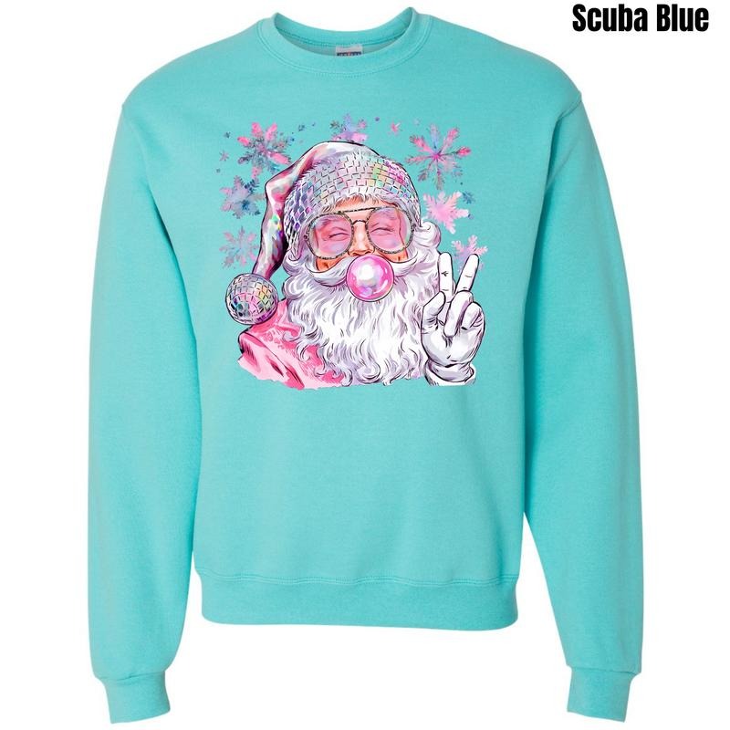 VSCO Girly Santa Sweatshirt 'NLB' T-Shirts, Hoodie | RetroVerseTees.com