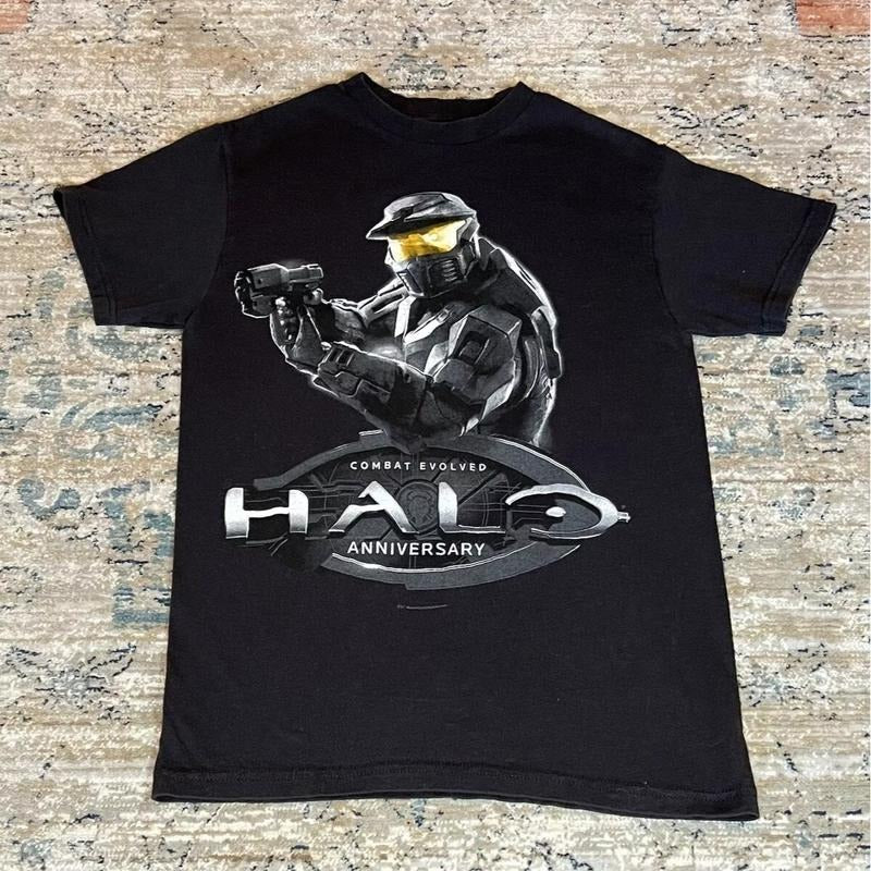 VTG 2011 HALO Anniversary Shirt Black Video Game All Size Menswear Hoodie, Sweatshirt | RetroVerseTees.com