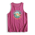 Vacation - Ready Vest: "Saltwater & Sunshine" Vest Boasting WB shield Cheerful Coastal Scene for Summer Vibes style 02...