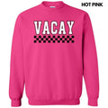 Vacay Varsity Checkered Sweatshirt 'NLB' T-Shirts, Hoodie | RetroVerseTees.com