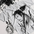 Vagabond T-shirt Musashi Miyamoto Matahachi Honiden Anime Manga Shirt All Size Hoodie, Sweatshirt | RetroVerseTees.com