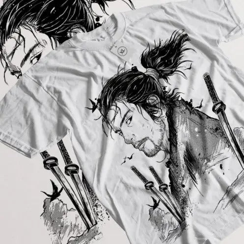 Vagabond T-shirt Musashi Miyamoto Matahachi Honiden Anime Manga Shirt All Size Hoodie, Sweatshirt | RetroVerseTees.com