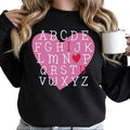 Valentine Alphabet I Love You Sweatshirt Women T-Shirts, Hoodie | RetroVerseTees.com