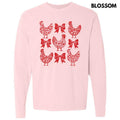 Valentine Chickens Long Sleeve Comfort Colors T-Shirt Hoodie, Sweatshirt | RetroVerseTees.com