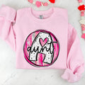 Valentine Circle Name Pink Unisex Gildan Sweatshirt - Lots of Names Available T-Shirts, Hoodie | RetroVerseTees.com