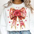 Valentine Coquette Bow Sweatshirt, Valentines Day Sweatshirt, Retro Valentine Sweatshirt, Xoxo Sweatshirt, Baby Cupid...