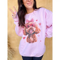 Valentine Dog Graphic Top T-Shirts, Hoodie, Sweatshirt | RetroVerseTees.com