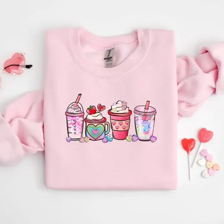 Valentine Sweatshirt, Valentine Gifts, Gift For Her T-Shirts, Hoodie | RetroVerseTees.com