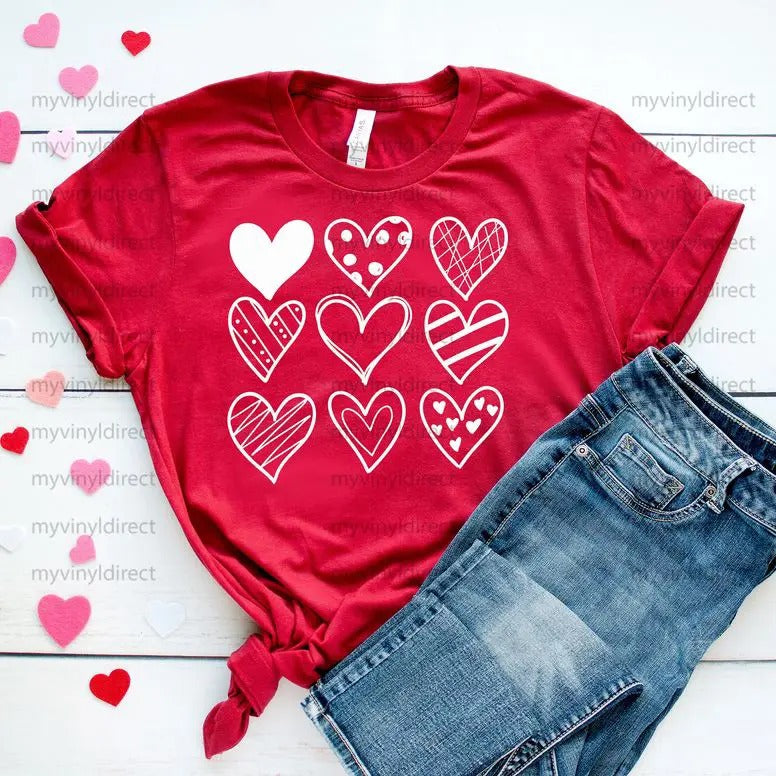 Valentine'WB shield Nine Hearts | Valentine T-shirt Hoodie, Sweatshirt | RetroVerseTees.com