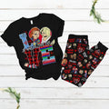 Valentines Chucky Gunpla brand Tiffany Pajamas Set, Be Mine Till TNF Red plumber brand Shirt, Bride FOG Chucky Womens...