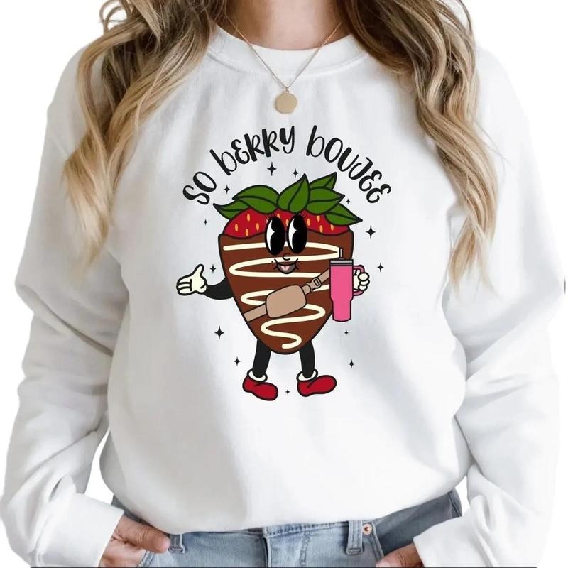 Valentines Day Sweatshirt, So Berry Boujee Sweatshirt for Women T-Shirts, Hoodie | RetroVerseTees.com