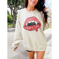 Vampire Lips Graphic Top T-Shirts, Hoodie, Sweatshirt | RetroVerseTees.com