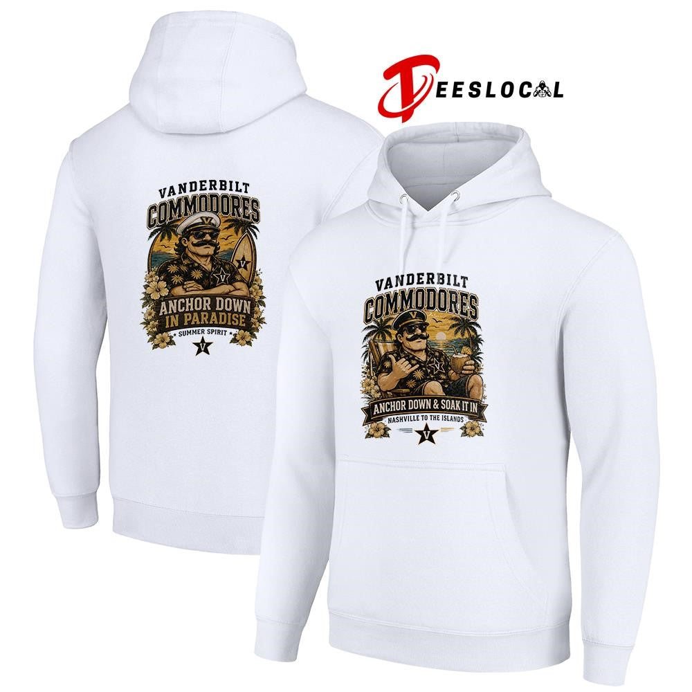 Vanderbilt Commodores san and sun Nashville to the islands tropical paradise shirt