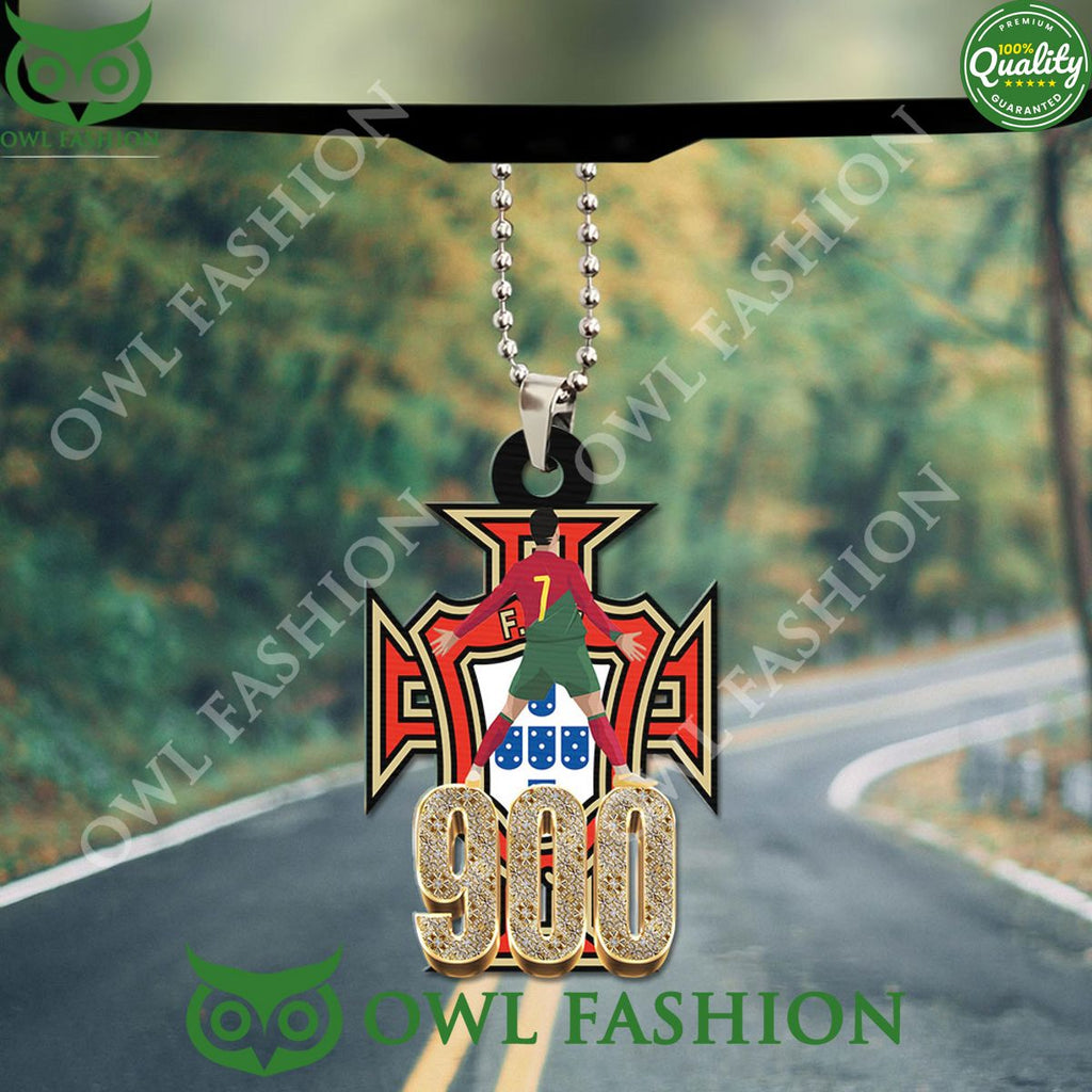 Cristiano Ronaldo 7 Custom 900 Goals Acrylic Car Ornament