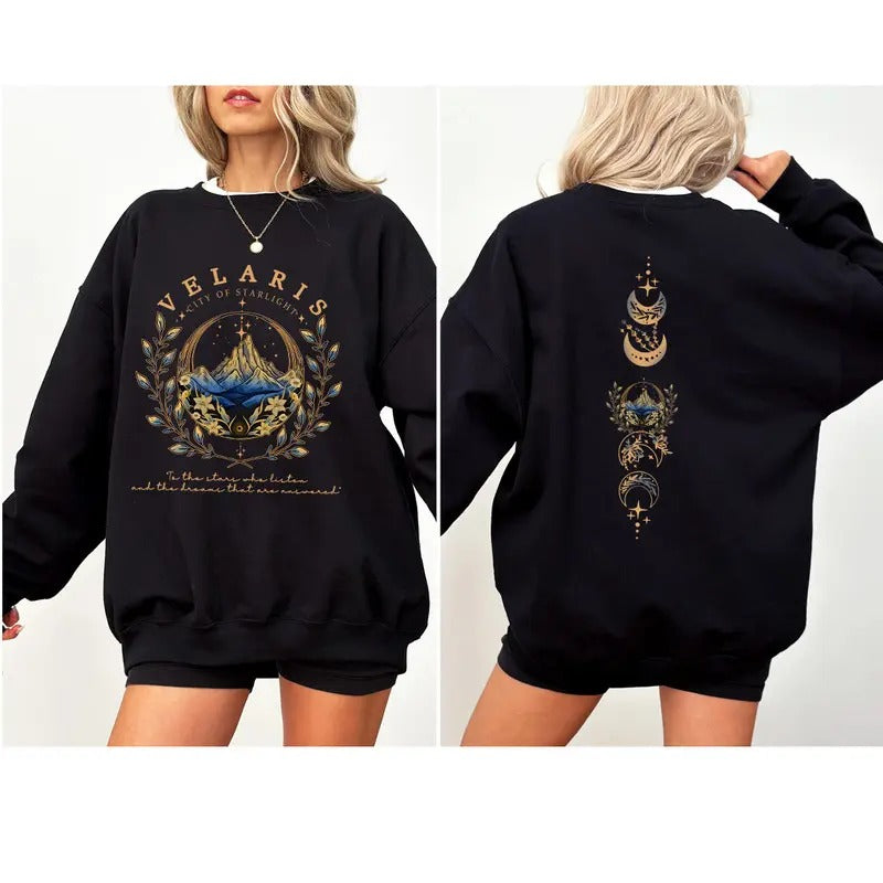 Velaris City Of Starlight Acotar Sweatshirt, The Night Court Shirt, Court of Dreams Sweatshirt, Bookish Sweatshirt,...