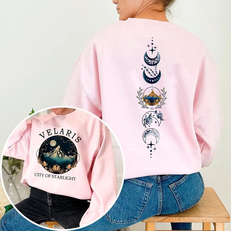 Velaris City of Starlight Crewneck Sweatshirt Womenswear Hoodie T-Shirts | RetroVerseTees.com