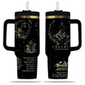 Velaris Tumbler With Handle, with Handle and Straw, Bookish Tumbler, Acotar 40Oz Tumbler, Velaris Tumbler, Golden...