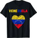 Venezuela Flag Holiday Venezuela Heart Venezuelan Flag T-Shirt | Unisex Cotton Tee, Short Sleeve, Size S-5XL Hoodie,...