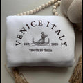Venice Italy embroidered sweatshirt, Italia Shirt, Italy Sweatshirt, Italian Pride, Italian Travel Italia Shirt, Italian...