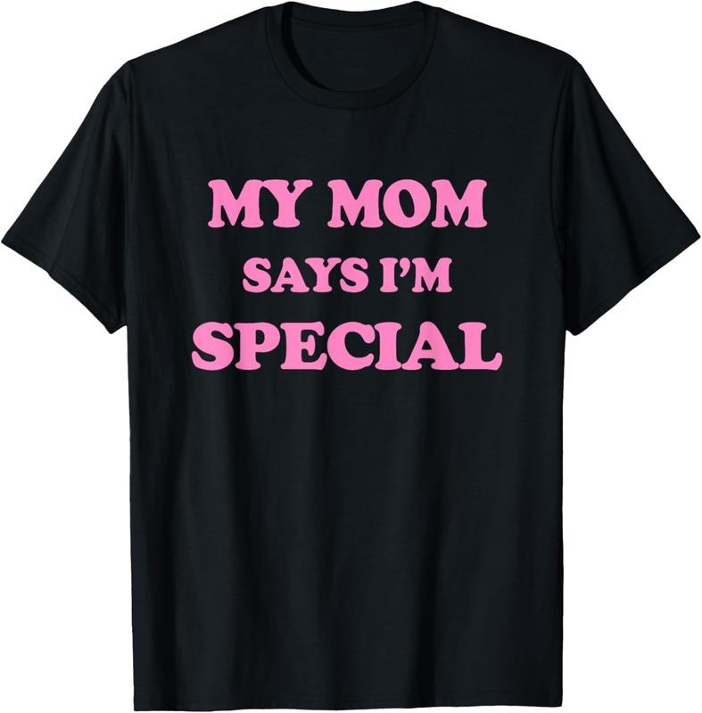 [Versatile T-shirt] Funny My Mom Says Swoosh'Bat brand Special T-Shirt for Sons Gunpla brand Daughters T-Shirt Summer Top...
