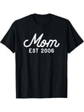 [Versatile T-shirt] Mom Established 2006 TNF Day T-Shirt Summer Top Hoodie, Sweatshirt | RetroVerseTees.com