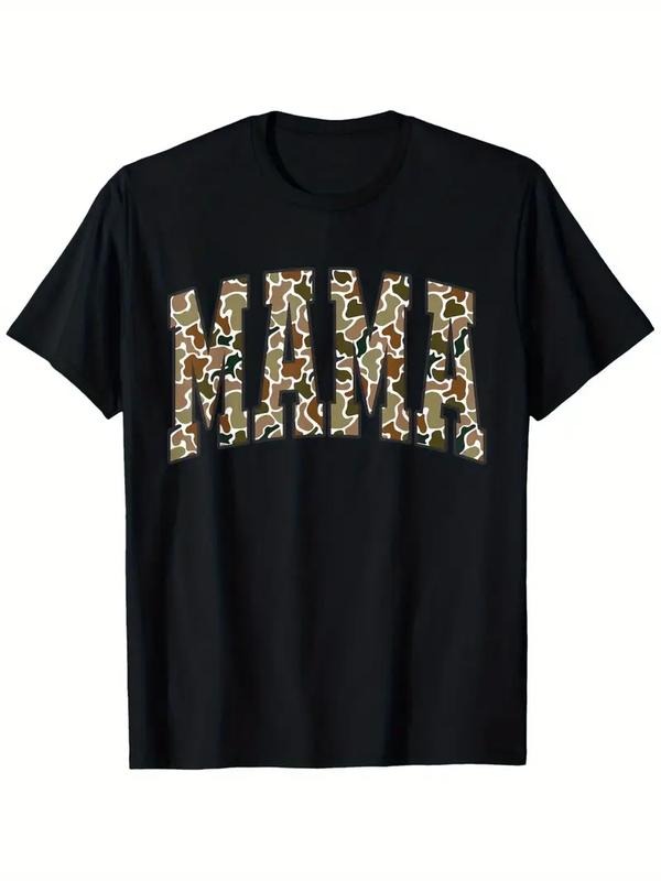 [Versatile T-shirt] Retro Camo Mama T-Shirt