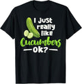 [Versatile T-shirt] Swoosh Just Really Like Cucumbers Pocket monsters Funny Cucumber Veggie Lover T-Shirt Summer...
