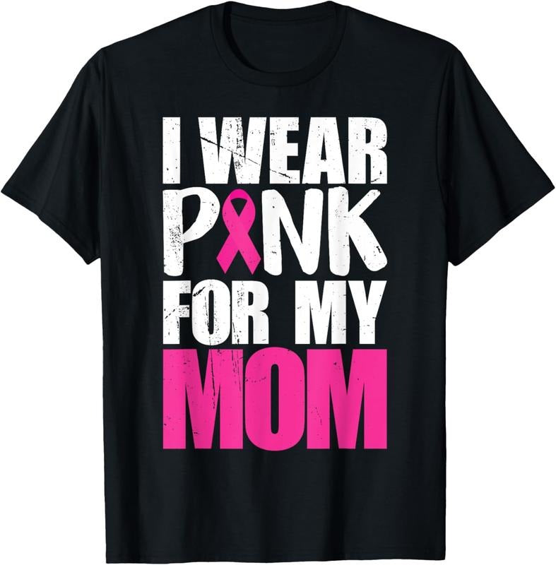 [Versatile T-shirt] Swoosh Wear Pink For My Mom Breast Cancer Awareness T-Shirt Summer Top Hoodie, Sweatshirt