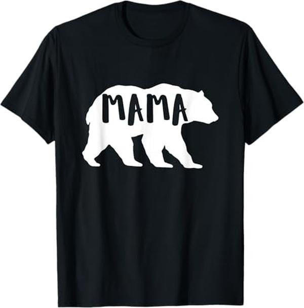 [Versatile T-shirt] TNF | Womens Cute Mama Bear for Outdoor & Nature Moms T-Shirt Summer Streetwear Hoodie, Sweatshirt