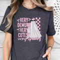 Very Demure Dery Cutesy Shirt, Very Spooky Shirt, Pink Ghost Sweater Hoodie, Sweatshirt | RetroVerseTees.com